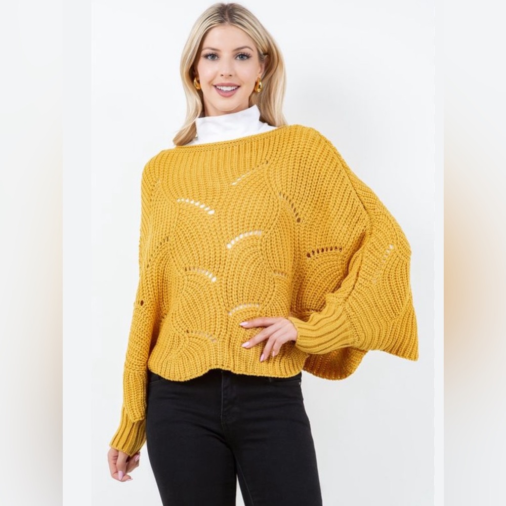 Mustard Crop Sweater